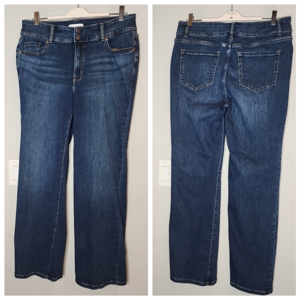 Boot Cut Jeans - Dark Blue